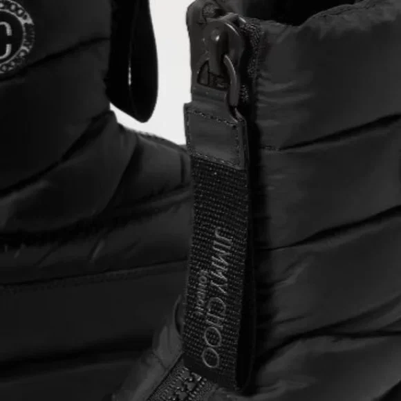 JIMMY CHOO Kai 50 logo-appliquéd quilted padded shell ankle boots sz 41 or 10 - Picture 4 of 4